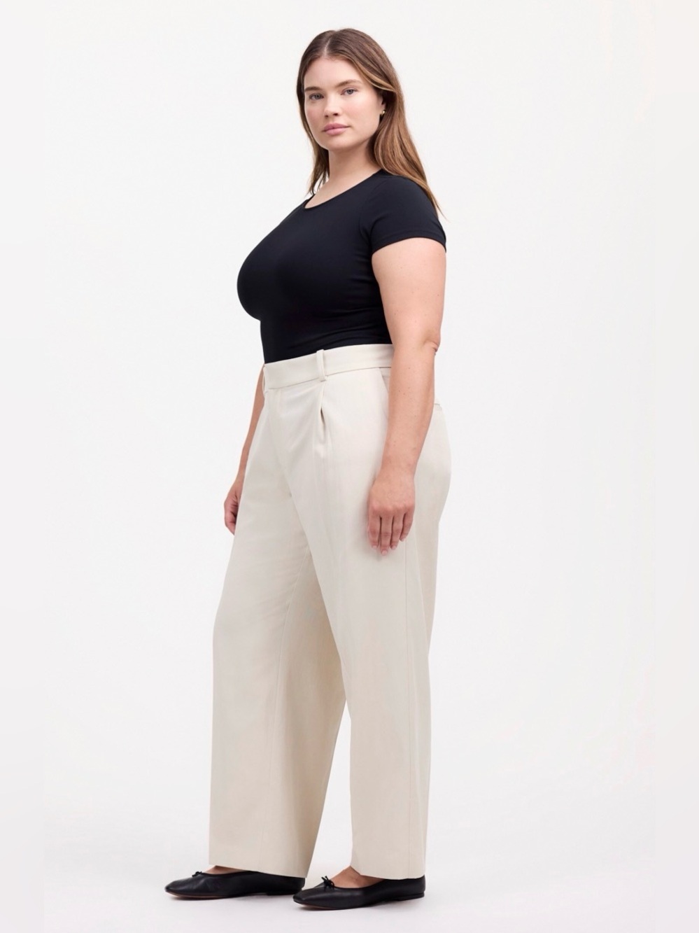Madewell Slouchy Twill Pleated Trouser Khaki